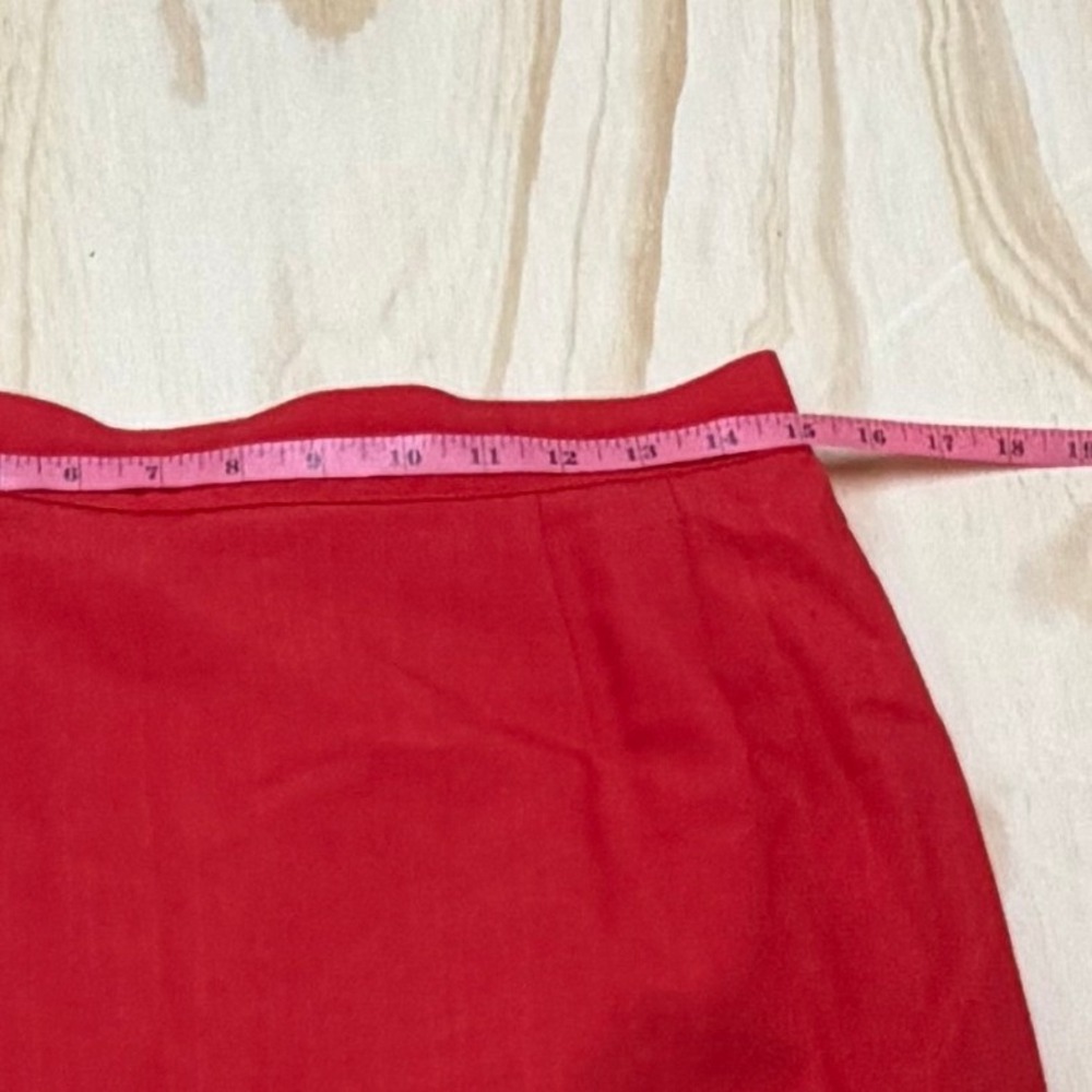 Sag Harbor Red Skirt Suit Set Vintage Blazer & Skirt 12 Vintage Academia - Picture 12 of 14